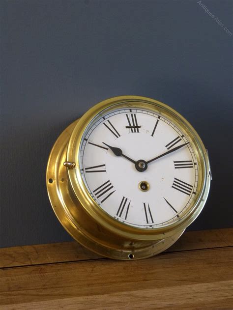 Antiques Atlas Empire Brass Ships Clock As288a882