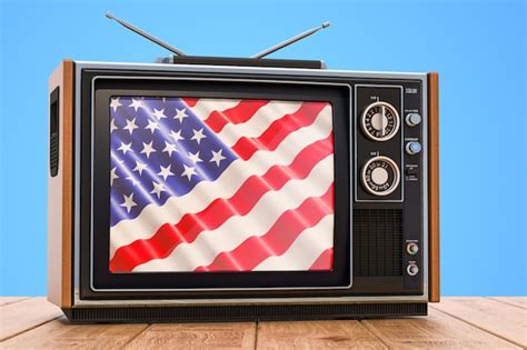premium photo american television concept  rendering