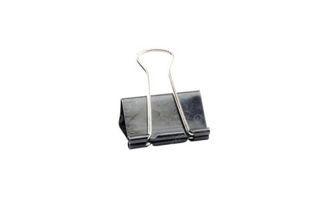 Black Paper Clip Paper Metallic School Object Png Transparent Image