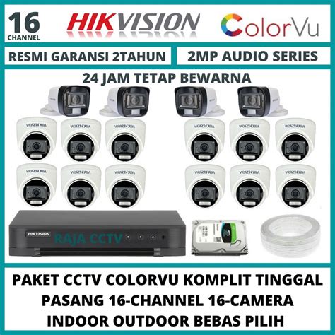 Jual Paket Cctv Hikvision Mp Colorvu Channel Camera Turbo Hd