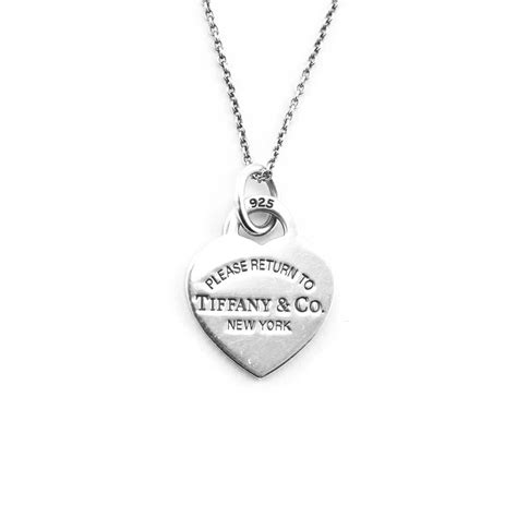 Tiffany & Co. Sterling Silver Return to Tiffany Heart Pendant Necklace