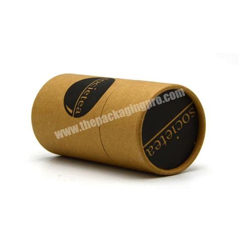 Round Kraft Tube Packaging Custom Biodegradable Kraft Paper Tube Box