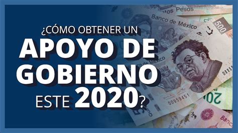 C Mo Obtener Un Apoyo De Gobierno Este Apoyos De Gobierno