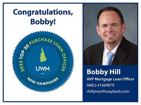Congratulations To Bobby Hill Avp Mortgage Loan Officer Nmls 1669879