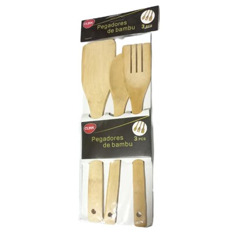 Kit Jogo Utensílios Bambu Cozinha Anatômica Colher Pau Espátulas