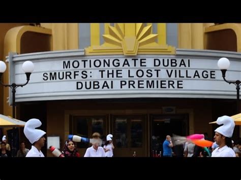 Smurfs The Lost Village Premiere At Motiongate Dubai Now Playing In