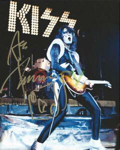 Photographs Ace Frehley Kiss Original Band Autograph Autographed