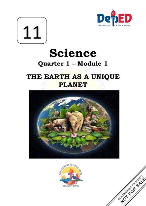 Core Subject Science Earth Life Science Q Module Science