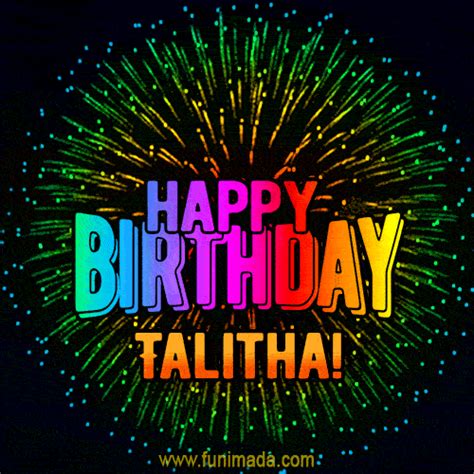 New Bursting With Colors Happy Birthday Talitha And Video With