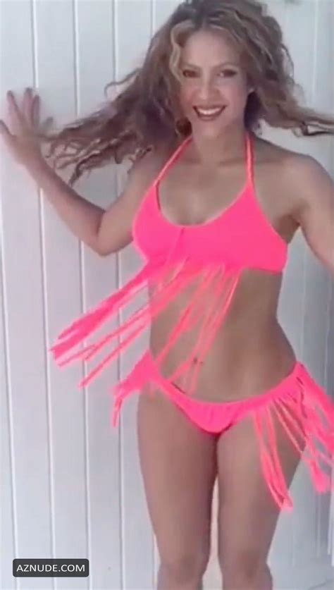 Shakira Flaunts Her Curves In A Neon Pink Bikini That She Helped Design AZNude