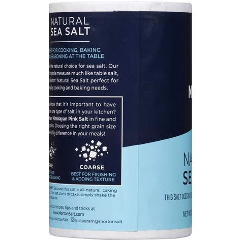 Morton Natural All Purpose Sea Salt Shop Herbs And Spices At H E B