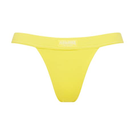 Yellow High Waisted Seaweed Thong Alexander Clementine