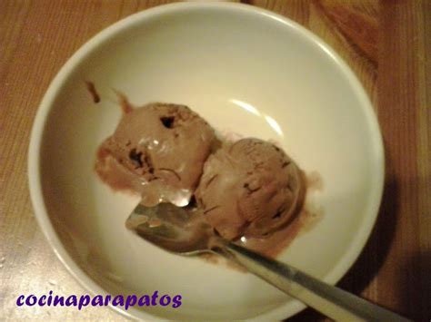 Cocina Para Patos HELADO DE CHOCOLATE Y PASAS AL BRANDY