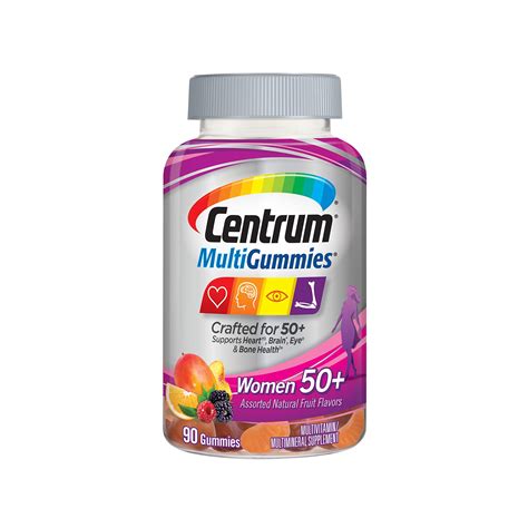 Buy Centrummultigummies Gummy Multi For Women 50 Plus With D3 B6 And B12 Multi Multimineral