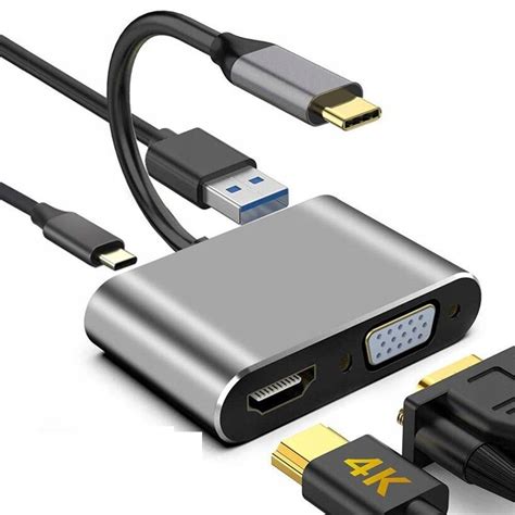 Hub Usb C Adapter Hdmi K Vga Usb Pd Sklep Opinie Cena W Allegro Pl