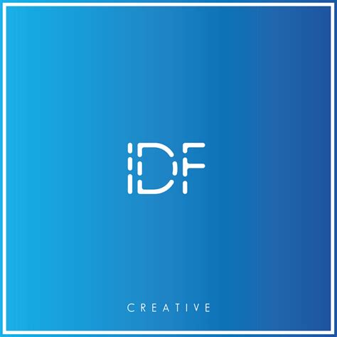 IDF Premium Vector El último diseño de logotipo Creativo Logo Vector