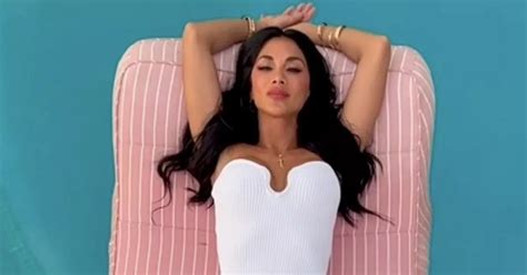 Nicole Scherzinger Dances And Does Splits In Tiny String Bikini Held Up By Luck Alone Daily Star