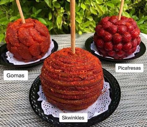 Deliciosas Botanas Dulces Con Chamoy Receta De Manzanas Caramelizadas