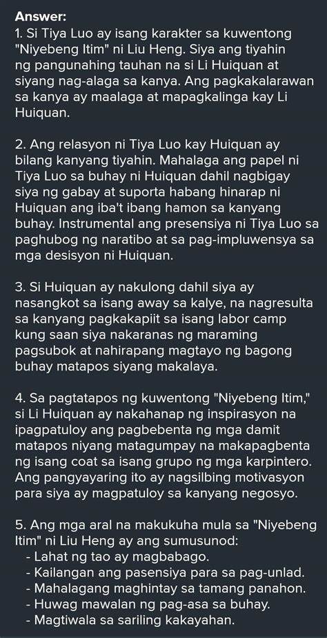 Niyebeng Itim Ni Lui Heng Sino Si Tiya Luo Kaano Ano Ni Tiya Luo Si