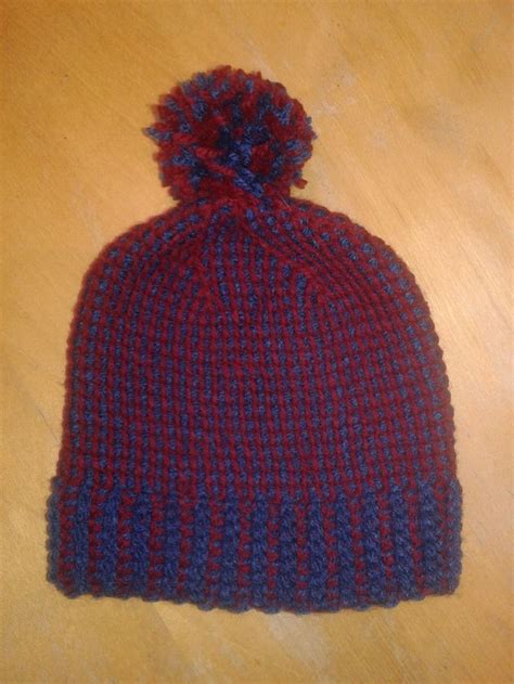 Made By Joanne Tunisian Crochet With Double Ended Hook Hat