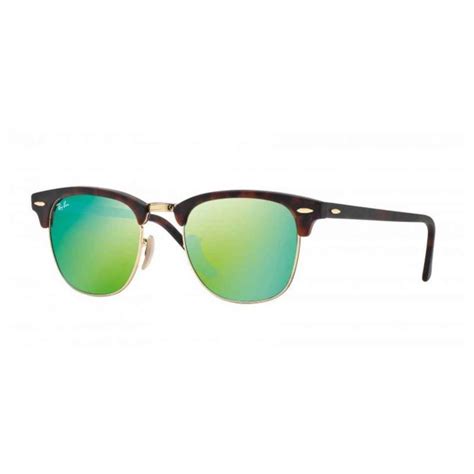 Lentes De Sol Ray Ban Clubmaster Rb3016 1145 19 Verde Espejado Ray Ban