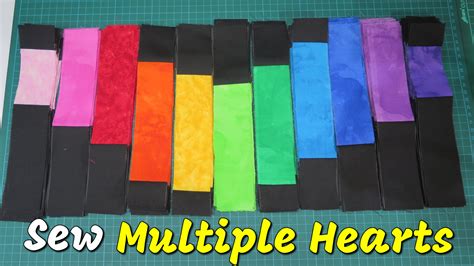 Stitching Make Multiple Heart Quilts