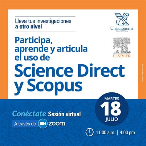 Participa Aprende Y Articula El Uso De Science Direct Y Scopus