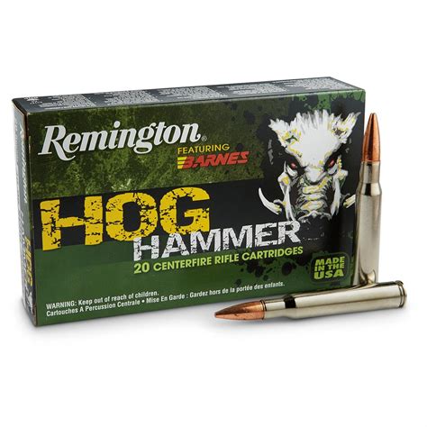 20 rounds .30-06 Springfield Hog Hammer 168 Grain Rifle Ammo - 283114, .30-06 Springfield Ammo ...