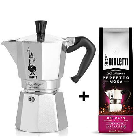 Bialetti Moka Express Kops Perfetto Moka Delicato Koffie Gr