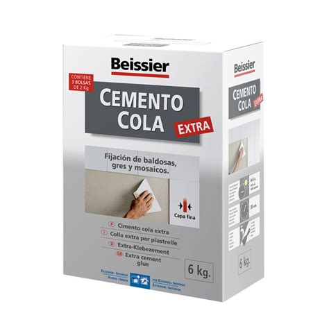 Comprar Cemento Cola Gris Polvo Inter Exte Beissier Estuche Kg En