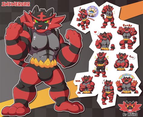 Myiko~incineroar Pokemon Incineroar Fire Pokemon Pokemon Eeveelutions Pokemon Comics Pokemon