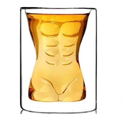 Verres à Cocktails Verre à Whisky à Double Paroi 200ml Pour Homme Et Femme Sexy Durable