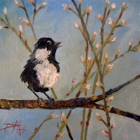 Painting Of The Day Daily Paintings By Delilah Bird In The Pussy Willows