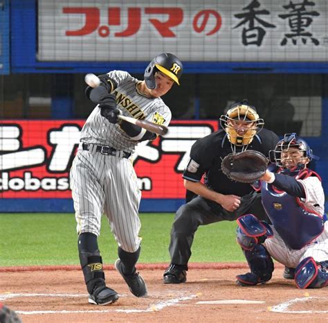 阪神・佐藤輝が目覚めの今季初1試合2発 先制ソロにダメ押し2ラン 昨年5月のdena戦以来 阪神タイガース デイリースポーツ Online