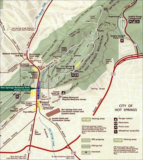 Map Of Hot Springs Arkansas Verjaardag Vrouw 2020