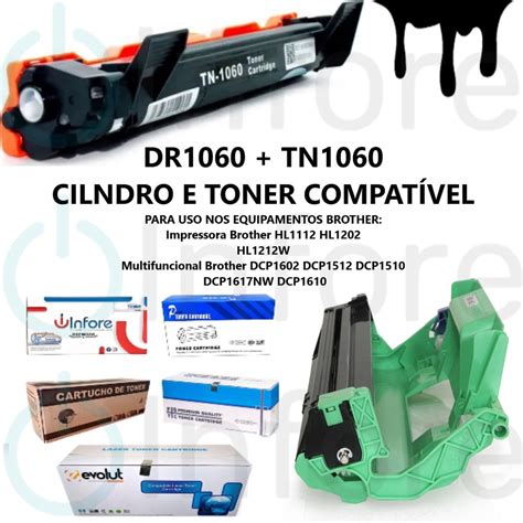 Kit Toner E Fotocondutor Compat Vel Tn Dr Dcp Dcp