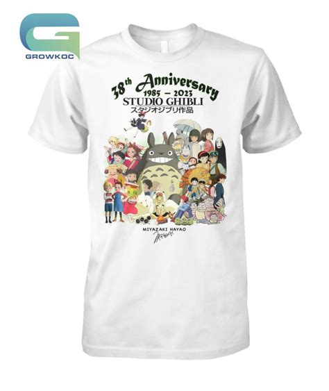 Th Anniversary Studio Ghibli Miyazaki Hayao T Shirt Growkoc