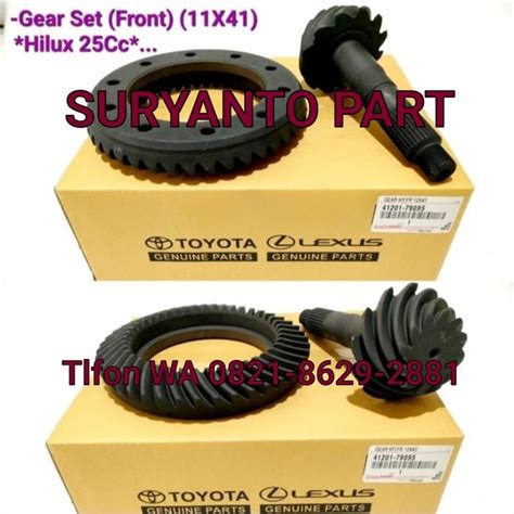 Jual Gear Set Final Kit Crown Wheel Gigi X Depan Toyota Hilux Vigo