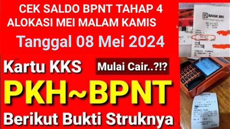 Cek Saldo Malam Kamis Kartu Kks Pkh Bpnt Tahap Di Bank Ini Saldo