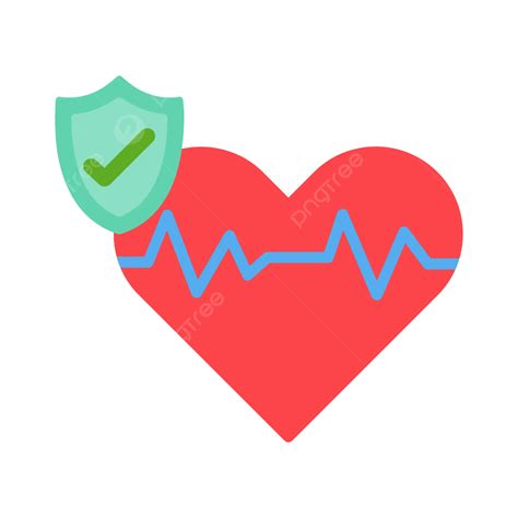 Life Insurance Flat Icon Vector Health Heart Insurance Png And