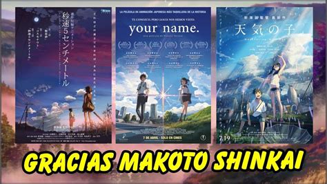 LAS MEJORES PELICULAS DE MAKOTO SHINKAI según mi opinion YouTube