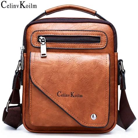 Celinv Koilm Men Bag Famous Designer Men Shoulder Messenger Bags Split