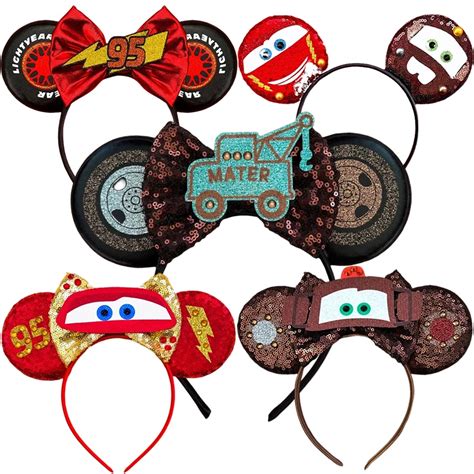 Disney Pixar Cars Diadema Con Orejas De Mickey Mouse Para Ni A Y Mujer