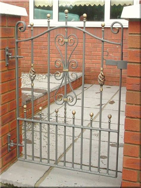 Galvanized Gates 01792 464860 Single Gate Gallery Wrought Iron Garden Gates Metal Garden