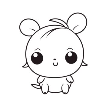 Cute Mini Outline PNG Transparent Images Free Download | Vector Files ...