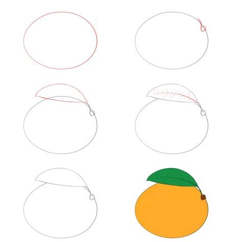 Comment Dessiner Dessine Une Mangue Simple Dessin Facile