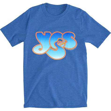 Yes Yes Mens Yes Logo Slim Fit T Shirt Royal Heather