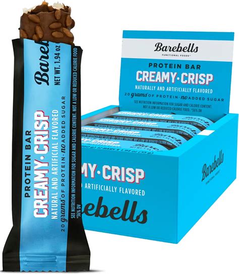 Barebells Creamy Crisp Protein Bars 20g High Protein No Added Sugar