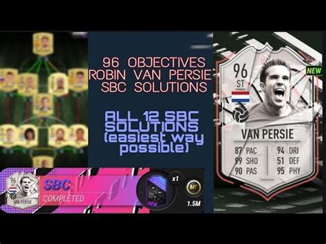 Robin Van Persie All Sbc Solutions Easiest Way Possible