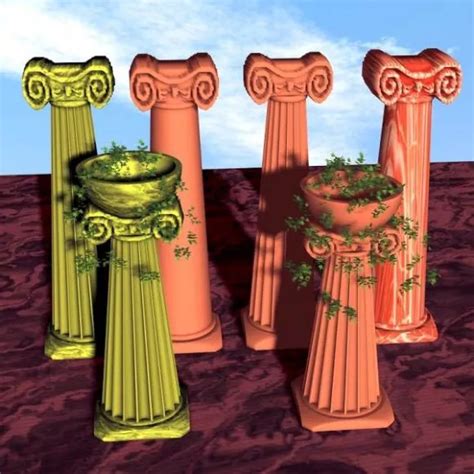 Stone Greek Column Head Free 3d Model 3ds Gsm Open3dmodel